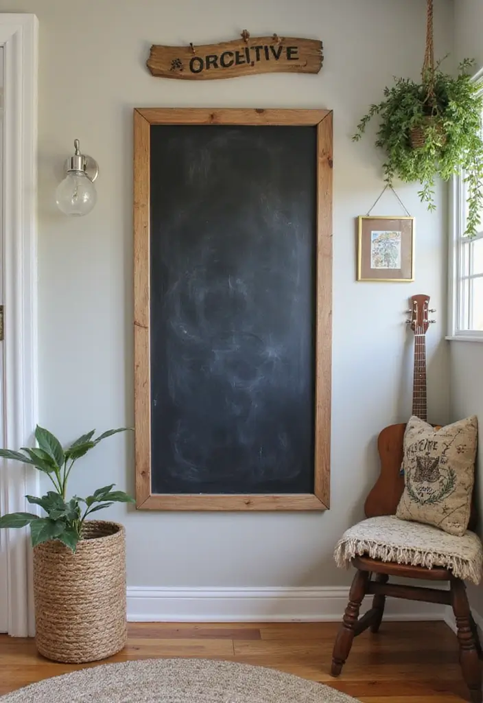 25 DIY Full Length Mirror Decor Ideas That Look Expensive on a Budget 13 25 DIY Full Length Mirror Decor Ideas That Look Expensive on a Budget - 13. Customizable Chalkboard Frame