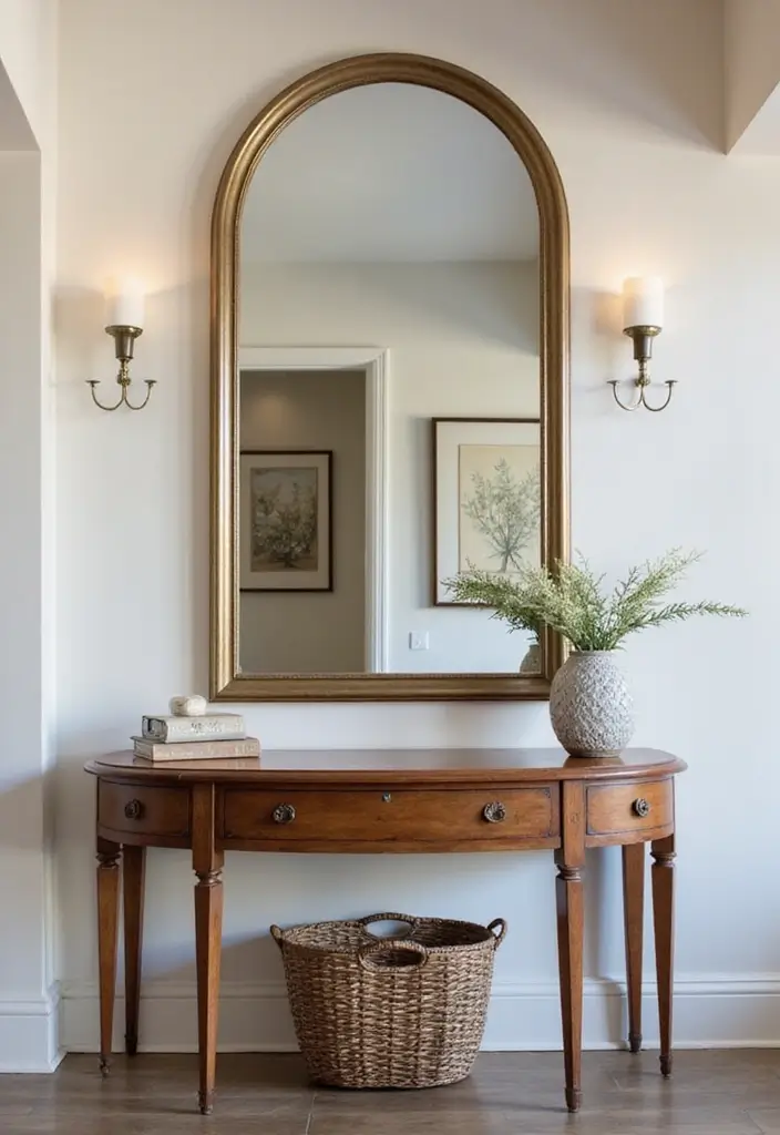 25 Full Length Mirror Decor Ideas for Entryways and Hallways 5 25 Full Length Mirror Decor Ideas for Entryways and Hallways - 5. Elegant Arched Mirrors
