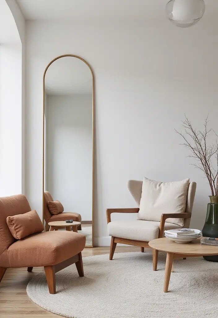 25 Full Length Mirror Decor Ideas for Every Corner of Your Home 11 25 Full Length Mirror Decor Ideas for Every Corner of Your Home - 11. Vertical vs. Horizontal Placement