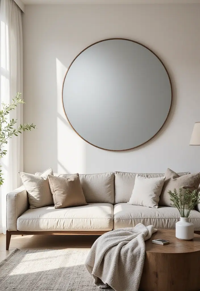 25 Full Length Mirror Decor Ideas for Every Corner of Your Home 6 25 Full Length Mirror Decor Ideas for Every Corner of Your Home - 6. Circular Mirrors