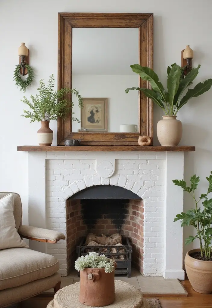 25 Full Length Mirror Decor Ideas for Every Corner of Your Home 8 25 Full Length Mirror Decor Ideas for Every Corner of Your Home - 8. Rustic Charm with Mirrors