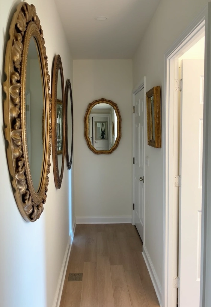 25 Hallway Mirror Decor Ideas That Make Narrow Spaces Feel Open 13 25 Hallway Mirror Decor Ideas That Make Narrow Spaces Feel Open - 13. Decorative Mirror Frames