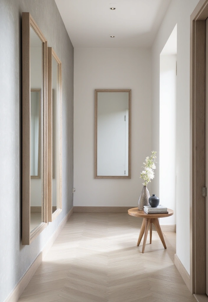 25 Hallway Mirror Decor Ideas That Make Narrow Spaces Feel Open 16 25 Hallway Mirror Decor Ideas That Make Narrow Spaces Feel Open - 16. Minimalist Mirrors