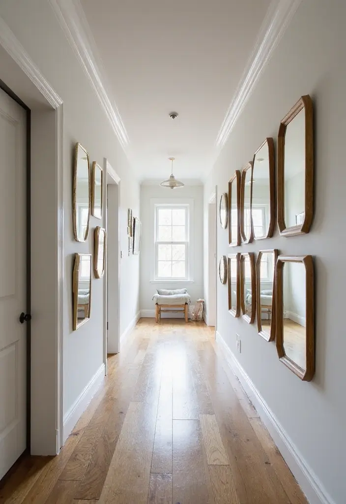 25 Hallway Mirror Decor Ideas That Make Narrow Spaces Feel Open 17 25 Hallway Mirror Decor Ideas That Make Narrow Spaces Feel Open - 17. Multi-Mirror Arrangements