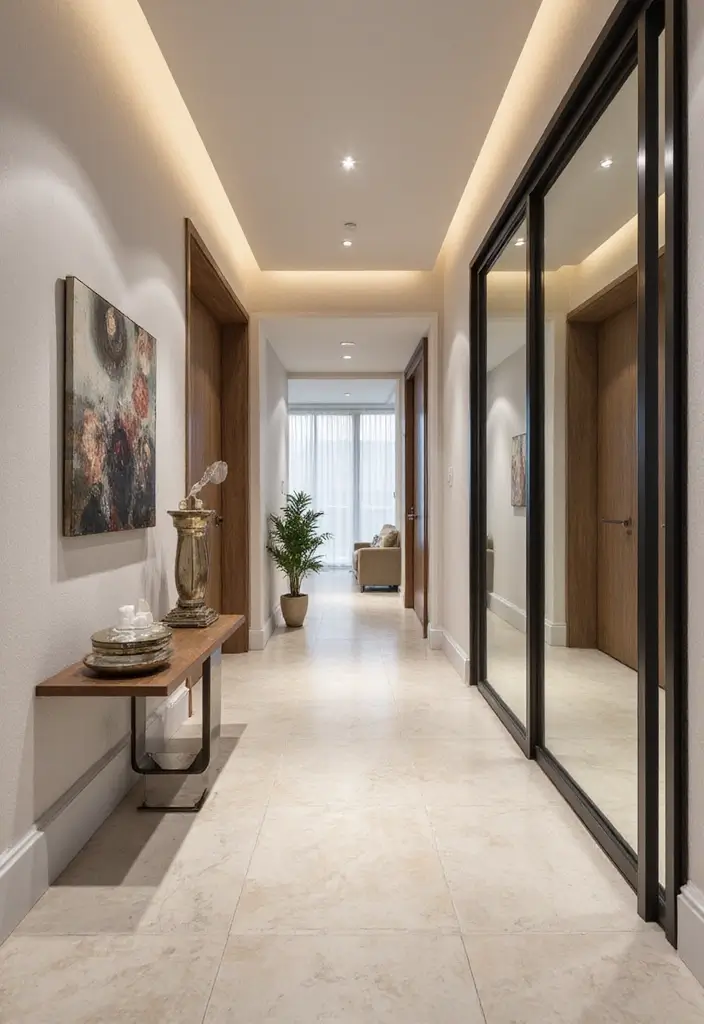 25 Hallway Mirror Decor Ideas That Make Narrow Spaces Feel Open 8 25 Hallway Mirror Decor Ideas That Make Narrow Spaces Feel Open - 8. Floor-to-Ceiling Mirrors