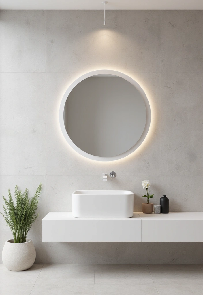 25 Lippan Art Mirror Wall Decor Ideas for Boho and Ethnic Homes 13 25 Lippan Art Mirror Wall Decor Ideas for Boho and Ethnic Homes - 13. Minimalist Lippan Mirror