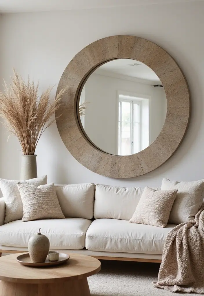 25 Lippan Art Mirror Wall Decor Ideas for Boho and Ethnic Homes 21 25 Lippan Art Mirror Wall Decor Ideas for Boho and Ethnic Homes - 21. Lippan Mirrors with Textured Frames