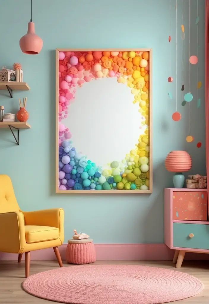 25 Lippan Art Mirror Wall Decor Ideas for Boho and Ethnic Homes 24 25 Lippan Art Mirror Wall Decor Ideas for Boho and Ethnic Homes - 24. Lippan Mirrors with Colorful Tints