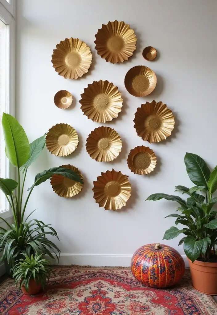 25 Lippan Art Mirror Wall Decor Ideas for Boho and Ethnic Homes 7 25 Lippan Art Mirror Wall Decor Ideas for Boho and Ethnic Homes - 7. Multi-Panel Lippan Mirrored Art