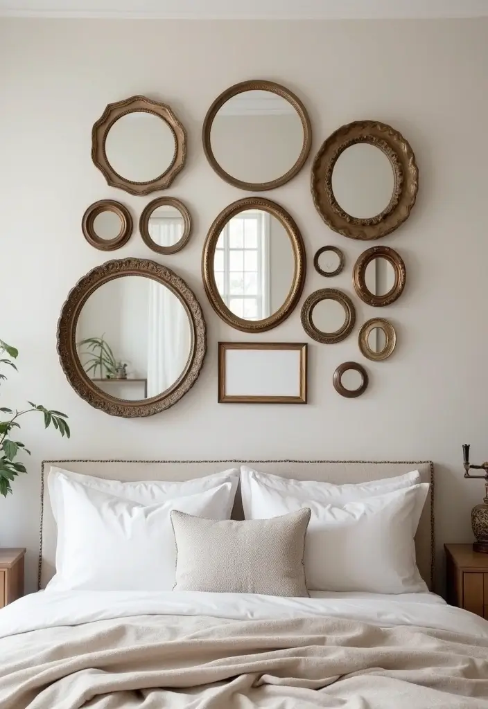25 Mirror Decor Ideas for Bedrooms Without a Dresser Mirror 1 25 Mirror Decor Ideas for Bedrooms Without a Dresser Mirror - 1. Gallery Wall of Mirrors