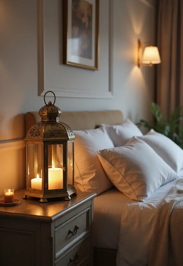 25 Mirror Decor Ideas for Bedrooms Without a Dresser Mirror 10 25 Mirror Decor Ideas for Bedrooms Without a Dresser Mirror - 10. Mirrored Lanterns