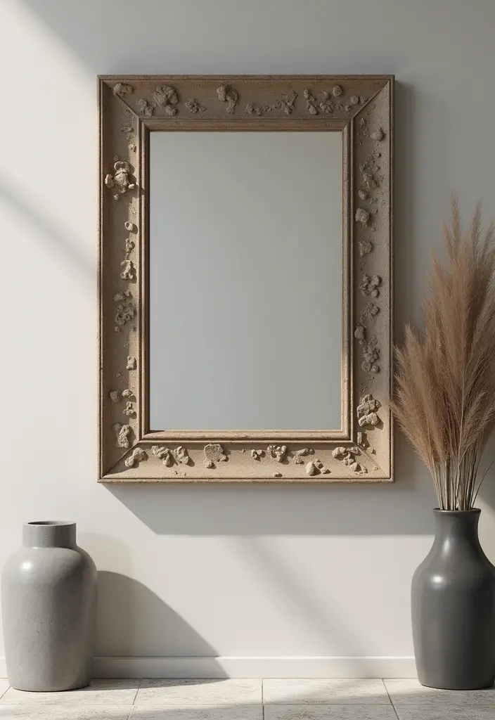 25 Mirror Decor Ideas for Gray and Beige Wall Color Palettes 11 25 Mirror Decor Ideas for Gray and Beige Wall Color Palettes - 11. Textured Mirrors