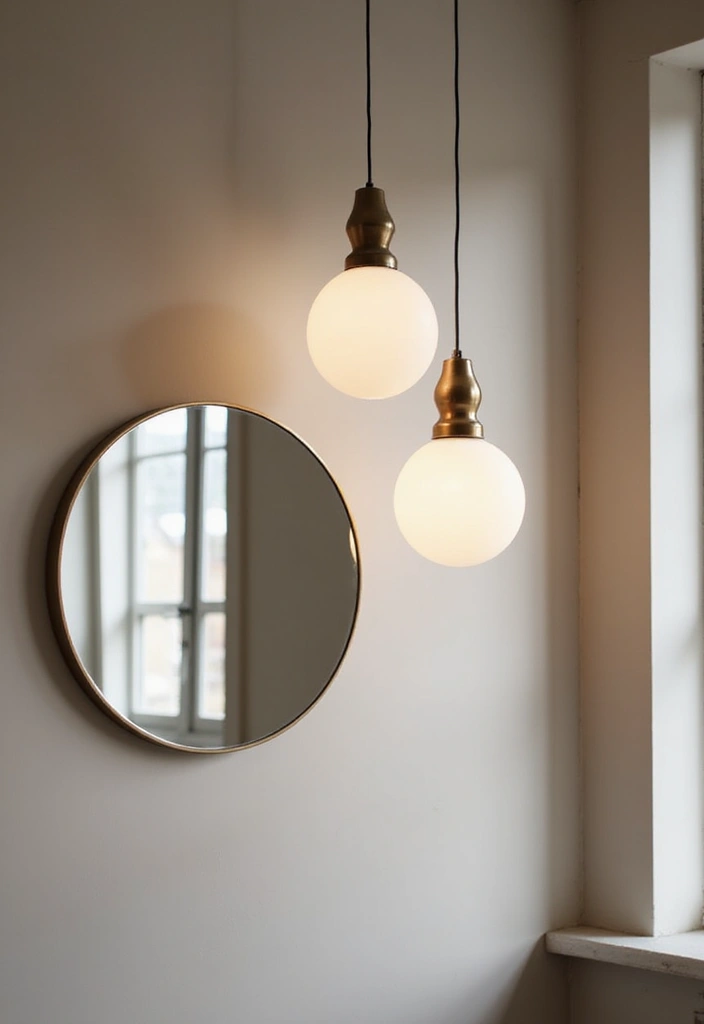 25 Mirror Wall Decor Ideas for Neutral Color Schemes and Minimal Homes 21 25 Mirror Wall Decor Ideas for Neutral Color Schemes and Minimal Homes - 21. Mirrored Lighting Fixtures