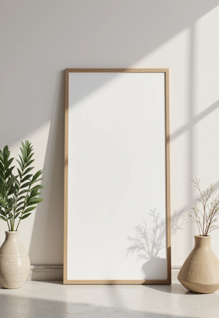 25 Mirror Wall Decor Ideas for Neutral Color Schemes and Minimal Homes 4 25 Mirror Wall Decor Ideas for Neutral Color Schemes and Minimal Homes - 4. Minimalist Leaning Mirrors