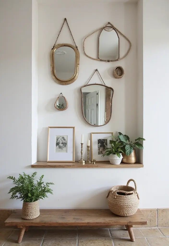 25 Mirror Wall Decor Ideas for Neutral Color Schemes and Minimal Homes 6 25 Mirror Wall Decor Ideas for Neutral Color Schemes and Minimal Homes - 6. Mirrored Wall Art