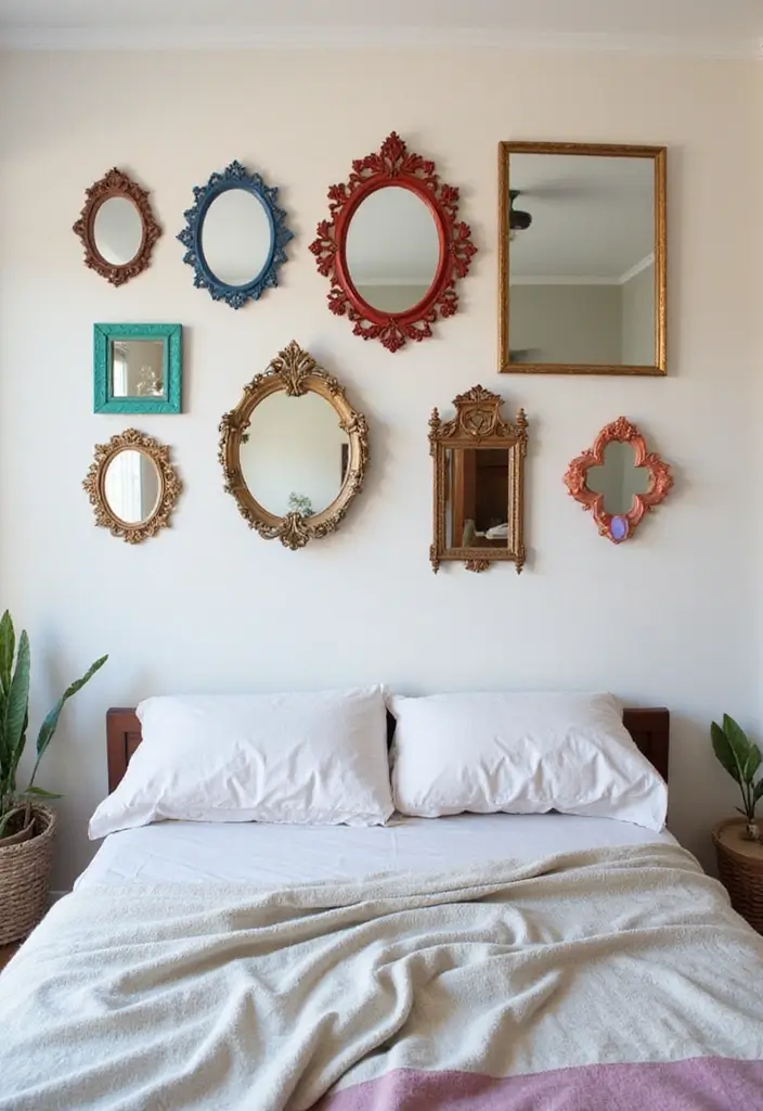 25 Mirror Wall Decor Ideas for Teenage Bedrooms That Feel Mature 11 25 Mirror Wall Decor Ideas for Teenage Bedrooms That Feel Mature - 11. Funky Shaped Mirrors