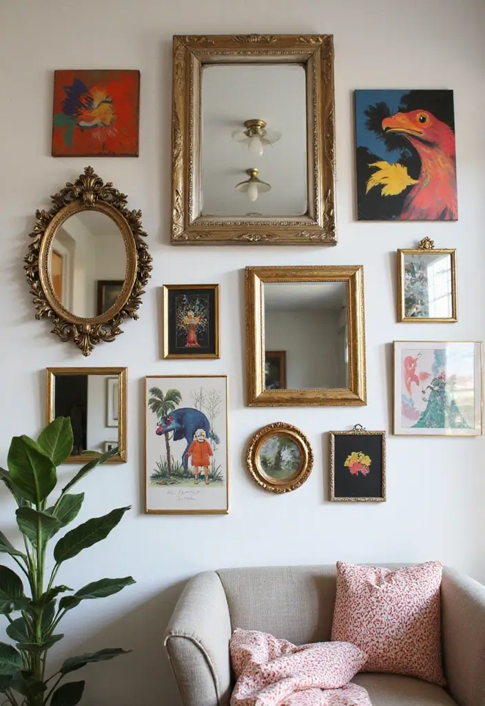 25 Mirror Wall Decor Ideas for Teenage Bedrooms That Feel Mature 13 25 Mirror Wall Decor Ideas for Teenage Bedrooms That Feel Mature - 13. Using Mirrors as Art