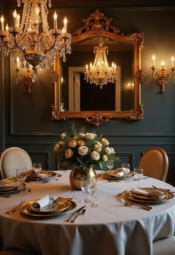 25 Vintage Gold Mirror Decor Ideas That Bring Timeless Elegance Home 22 25 Vintage Gold Mirror Decor Ideas That Bring Timeless Elegance Home - 22. A Touch of Glam with Gold Mirrors