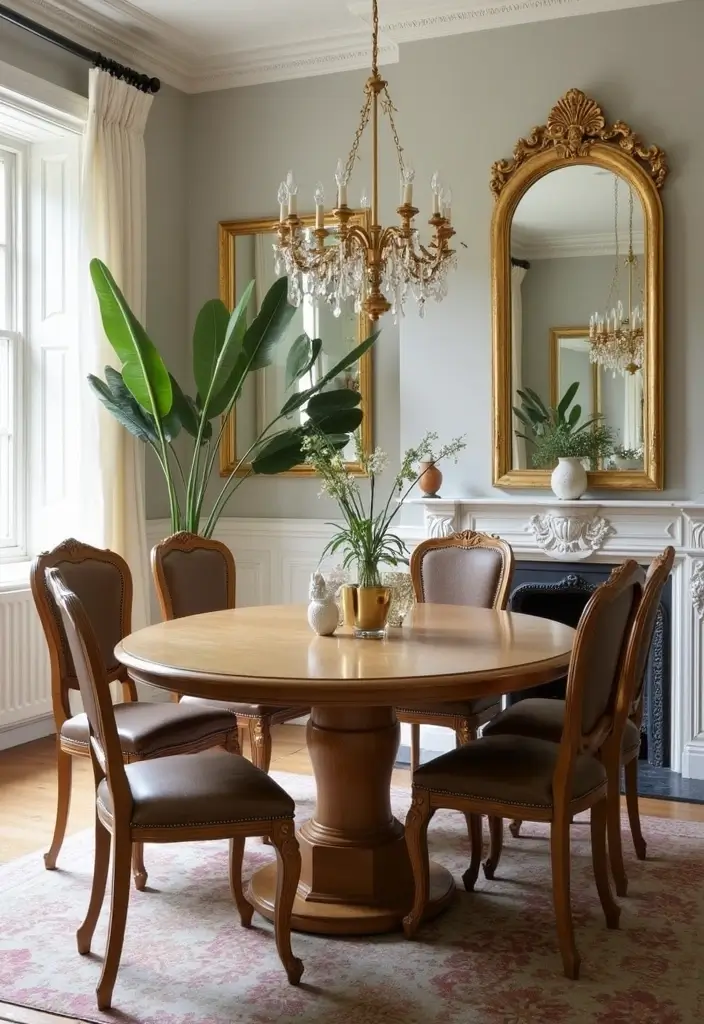 25 Vintage Gold Mirror Decor Ideas That Bring Timeless Elegance Home 25 25 Vintage Gold Mirror Decor Ideas That Bring Timeless Elegance Home - 25. Emphasizing Architectural Features with Mirrors