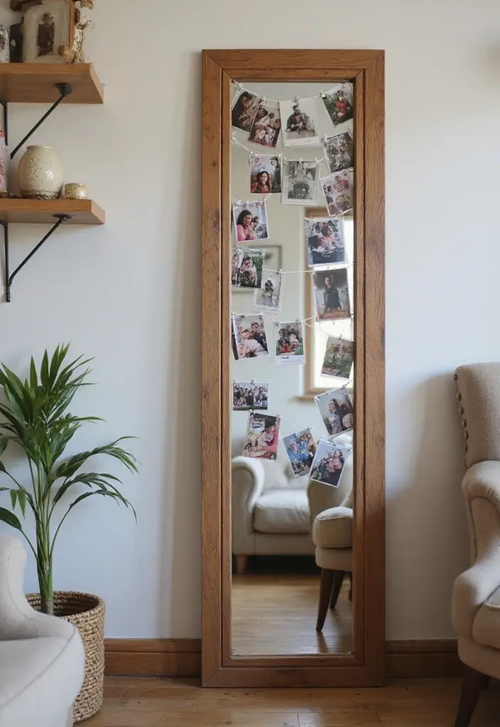 26 Full Length Mirror Decor Ideas for Small Apartments and Tight Spaces 21 26 Full Length Mirror Decor Ideas for Small Apartments and Tight Spaces - 21. Family Memories
