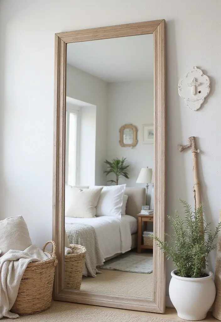 26 Full Length Mirror Decor Ideas for Small Apartments and Tight Spaces 23 26 Full Length Mirror Decor Ideas for Small Apartments and Tight Spaces - 23. Themed Styling