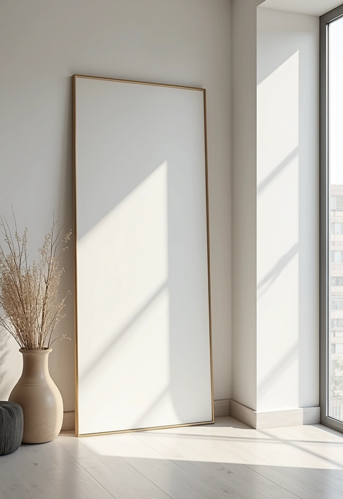 26 Full Length Mirror Decor Ideas for Small Apartments and Tight Spaces 3 26 Full Length Mirror Decor Ideas for Small Apartments and Tight Spaces - 3. Minimalist Chic