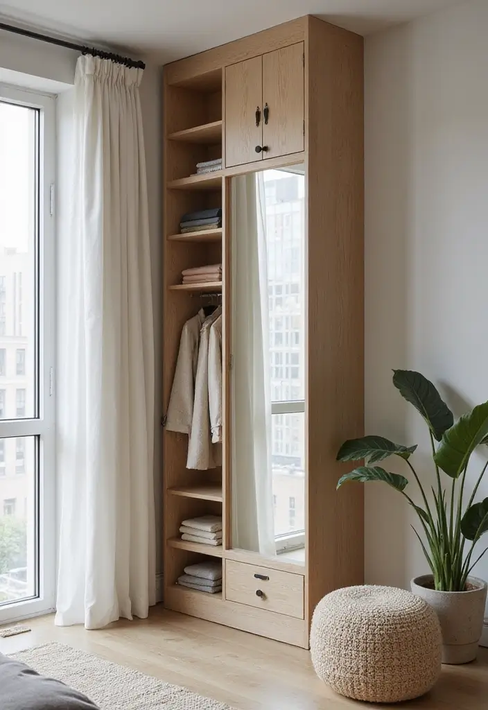 26 Full Length Mirror Decor Ideas for Small Apartments and Tight Spaces 5 26 Full Length Mirror Decor Ideas for Small Apartments and Tight Spaces - 5. Multi-functional Magic