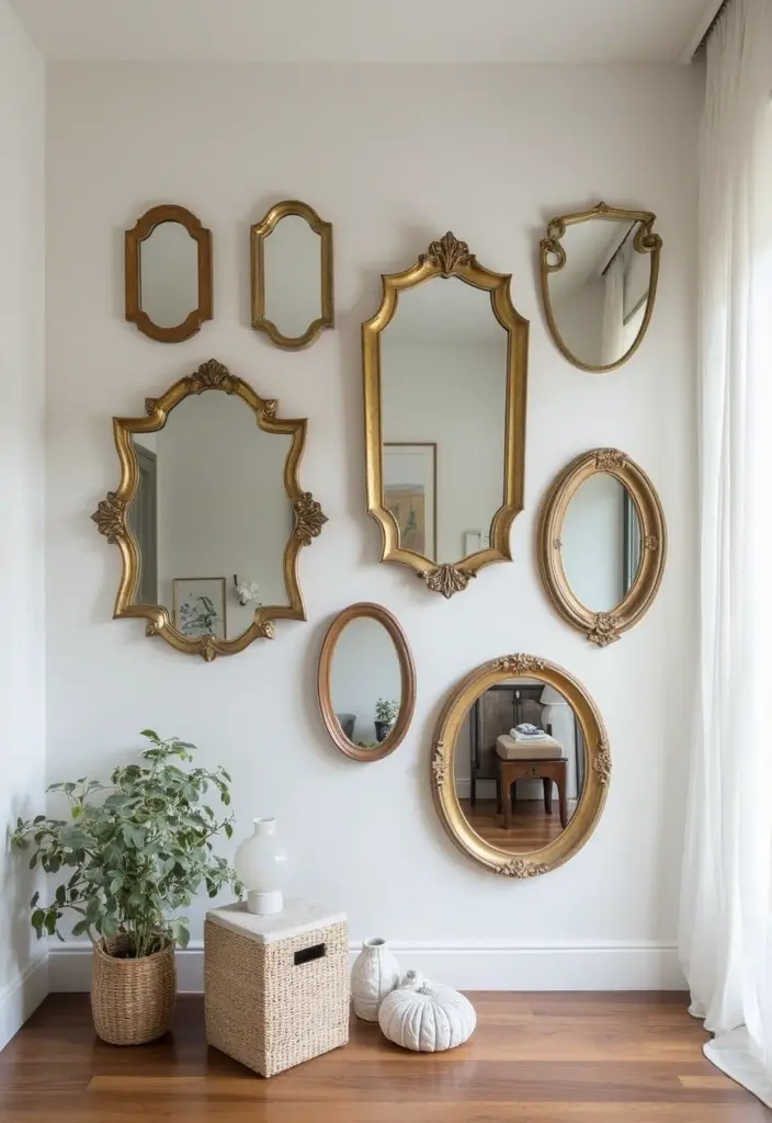 26 Full Length Mirror Decor Ideas for Small Apartments and Tight Spaces 8 26 Full Length Mirror Decor Ideas for Small Apartments and Tight Spaces - 8. Reflective Accent Wall