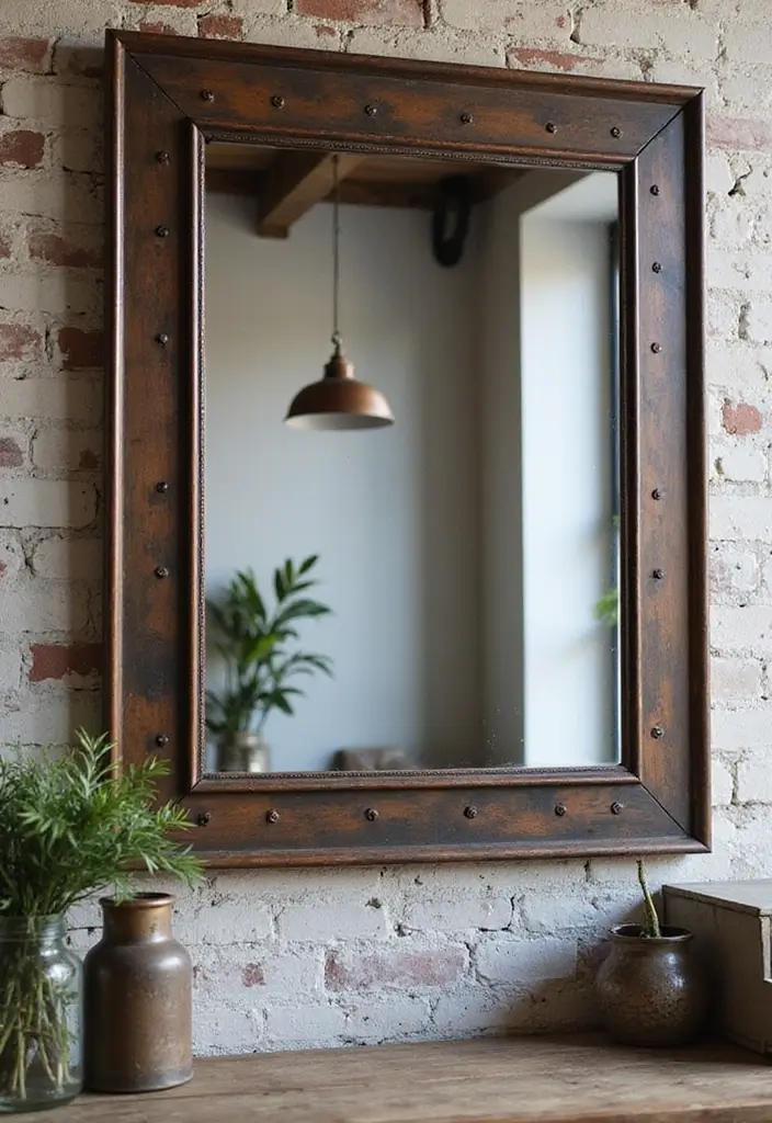 26 Mirror Wall Decor Ideas That Work for Both Traditional and Modern Styles 11 26 Mirror Wall Decor Ideas That Work for Both Traditional and Modern Styles - 11. Industrial Style Mirrors