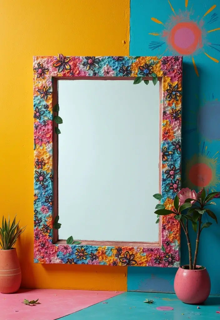26 Mirror Wall Decor Ideas That Work for Both Traditional and Modern Styles 12 26 Mirror Wall Decor Ideas That Work for Both Traditional and Modern Styles - 12. DIY Painted Mirrors
