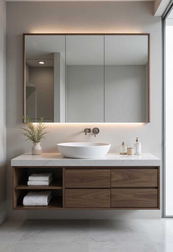 26 Mirror Wall Decor Ideas That Work for Both Traditional and Modern Styles 17 26 Mirror Wall Decor Ideas That Work for Both Traditional and Modern Styles - 17. Bathroom Vanity Mirrors