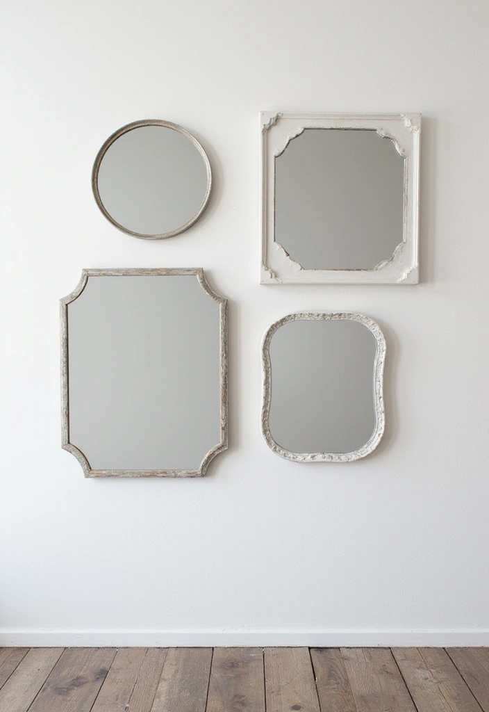 26 Mirror Wall Decor Ideas That Work for Both Traditional and Modern Styles 21 26 Mirror Wall Decor Ideas That Work for Both Traditional and Modern Styles - 21. Floating Mirror Gallery