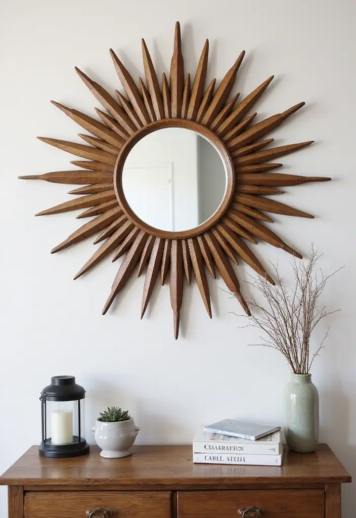 26 Mirror Wall Decor Ideas That Work for Both Traditional and Modern Styles 7 26 Mirror Wall Decor Ideas That Work for Both Traditional and Modern Styles - 7. Decorative Sunburst Mirrors