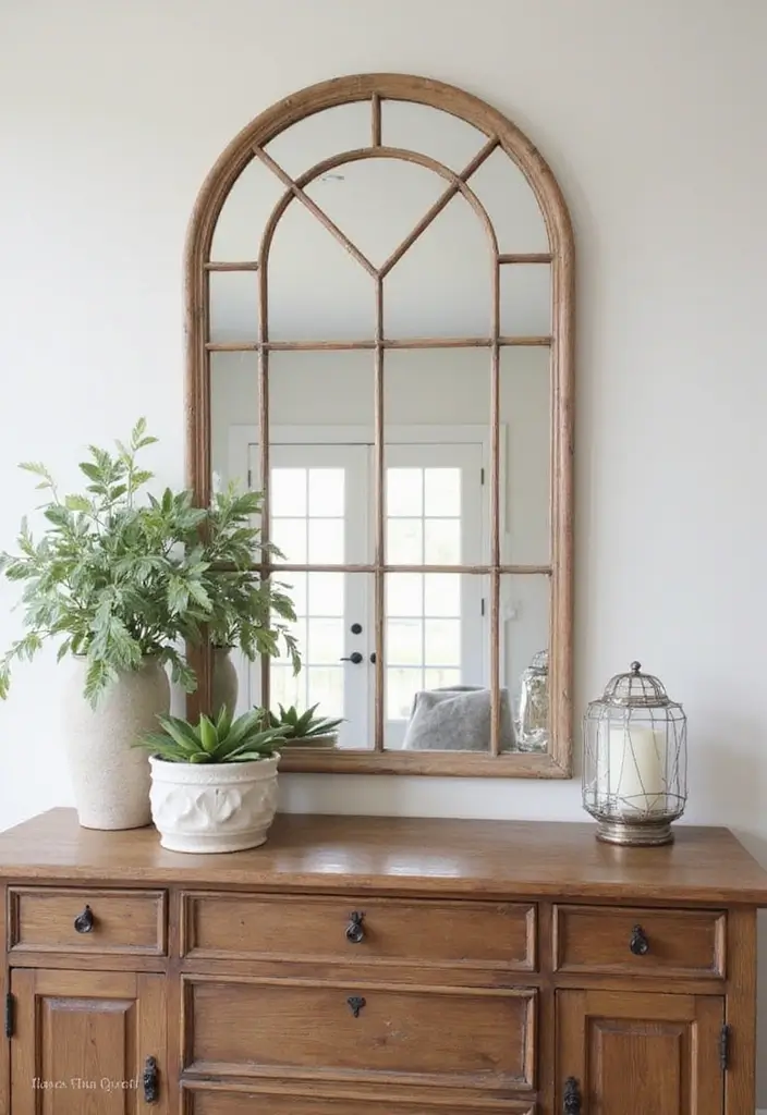 26 Small Mirror Wall Decor Ideas to Add Light and Depth to Your Bedroom - 12. Multi-Pane Mirrors for Depth