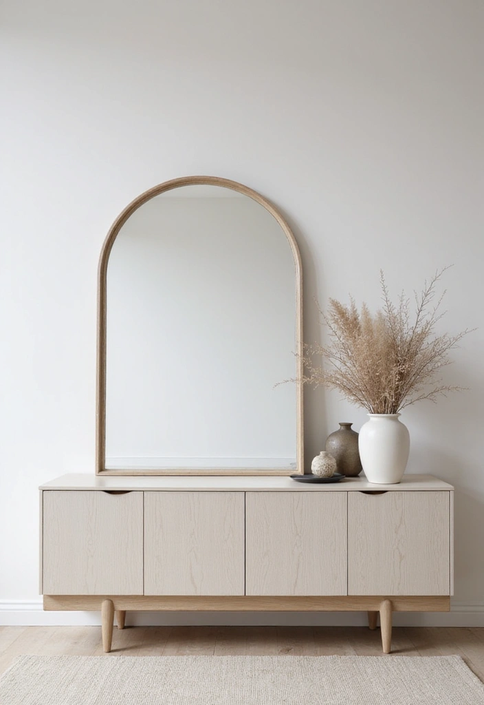 26 Small Mirror Wall Decor Ideas to Add Light and Depth to Your Bedroom - 6. Minimalist Mirror Styles