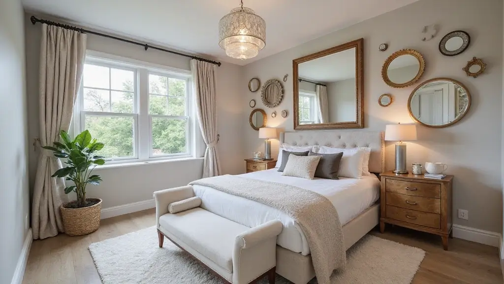26 Small Mirror Wall Decor Ideas to Add Light and Depth to Your Bedroom