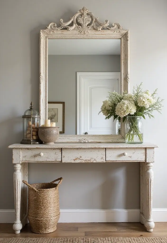 27 Chic Mirror Wall Decor Ideas Perfect for Any Hallway or Entryway 12 27 Chic Mirror Wall Decor Ideas Perfect for Any Hallway or Entryway - 12. French Country Style Mirrors