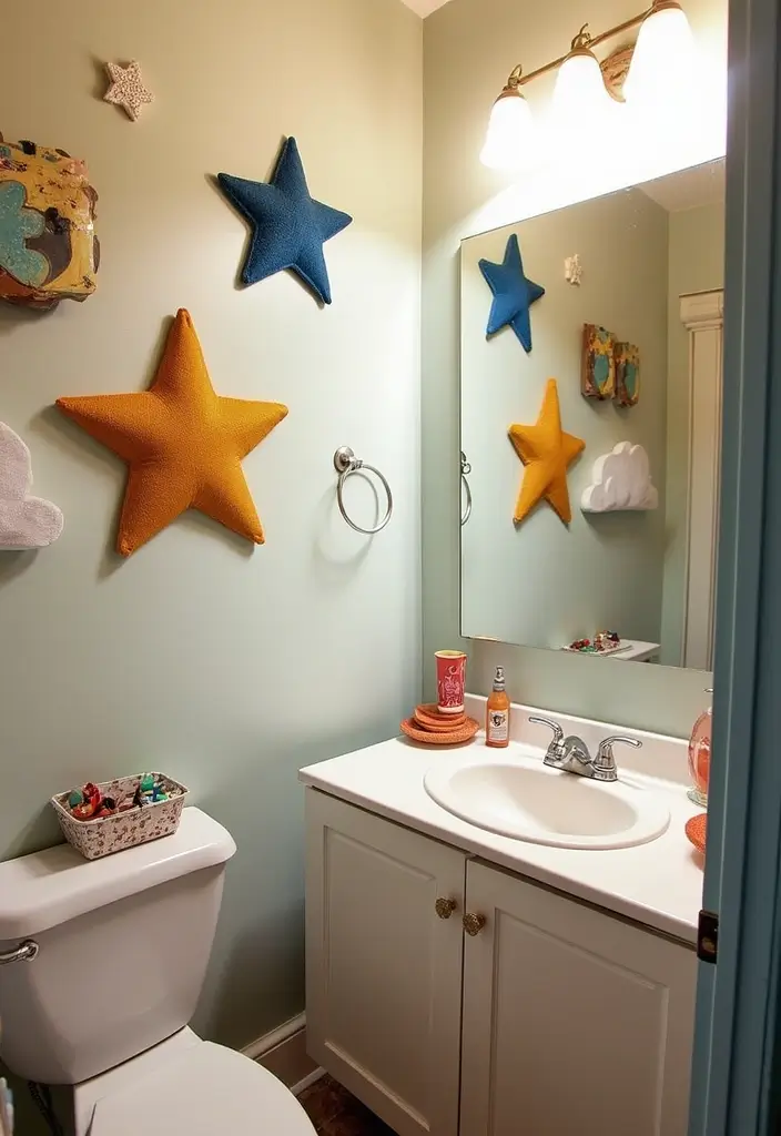 28 Creative Bathroom Mirror Decor Ideas to Upgrade Your Vanity Space - 5. Fun and Funky Shapes
