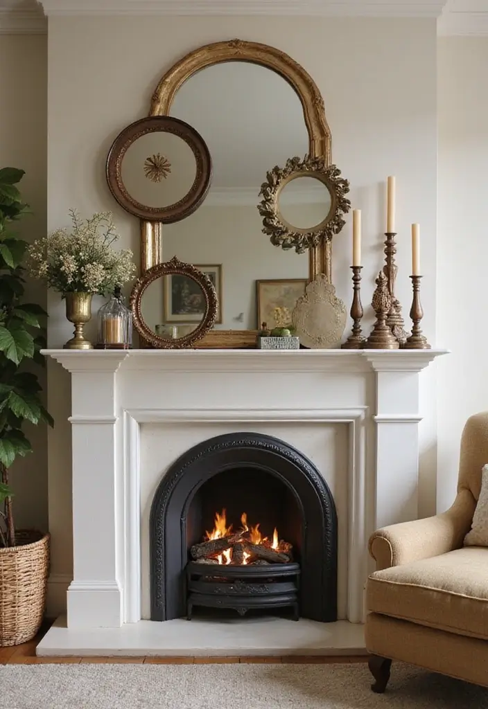 28 Creative Fireplace Mantle Decor with Mirror and Candles for Cozy Living Spaces 29 28 Creative Fireplace Mantle Decor with Mirror and Candles for Cozy Living Spaces - Conclusion: Create Your Cozy Fireplace Mantle