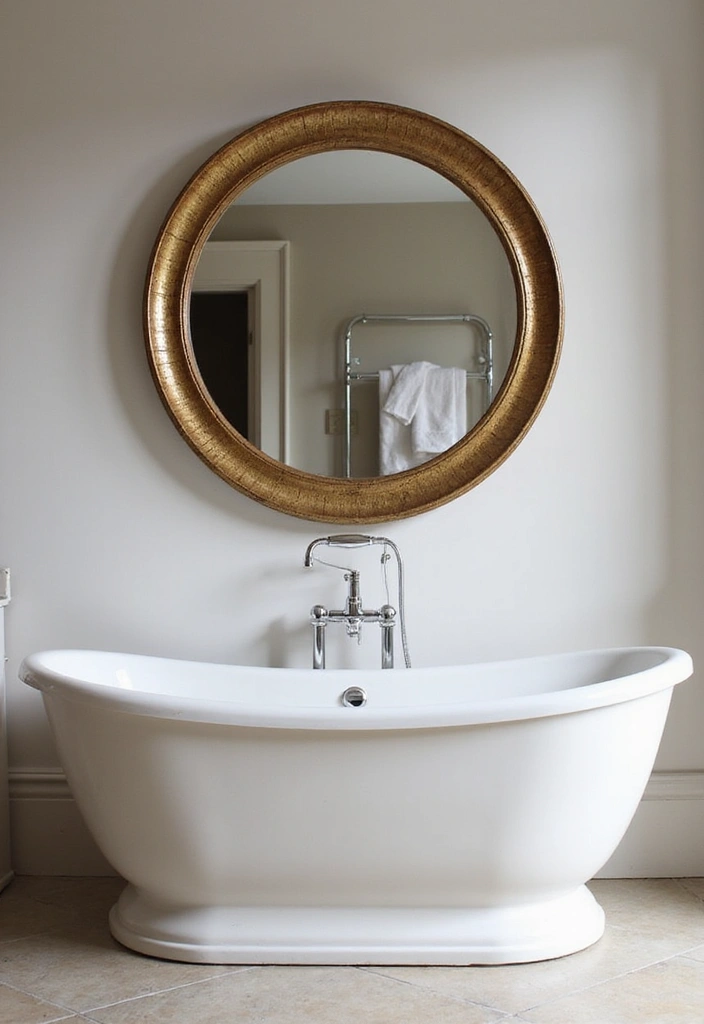 28 Master Bedroom Mirror Decor Ideas for a Luxurious Retreat Vibe 16 28 Master Bedroom Mirror Decor Ideas for a Luxurious Retreat Vibe - 16. Lippan Art Mirror Above a Bathtub