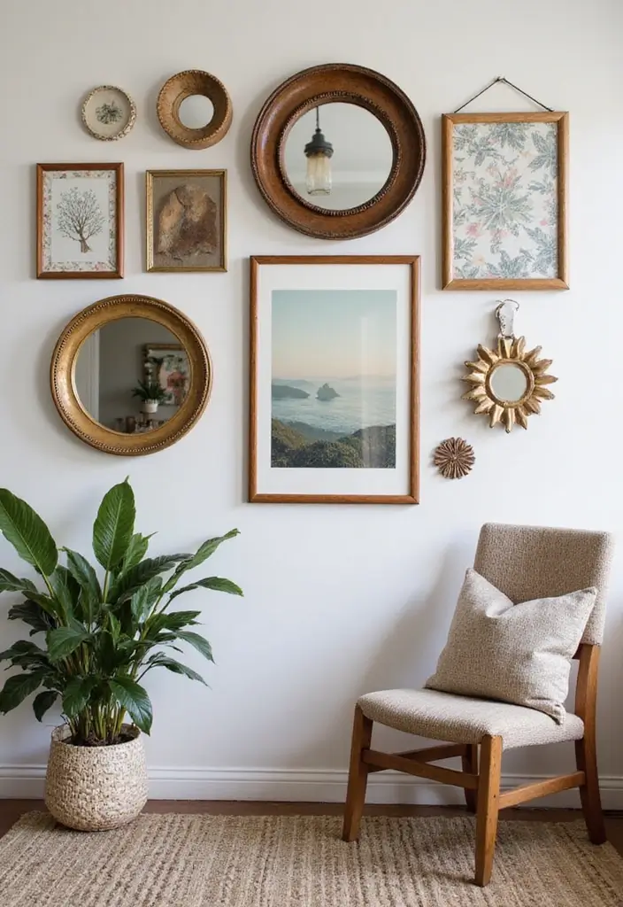 28 Master Bedroom Mirror Decor Ideas for a Luxurious Retreat Vibe 7 28 Master Bedroom Mirror Decor Ideas for a Luxurious Retreat Vibe - 7. Lippan Art Mirror Frame Gallery