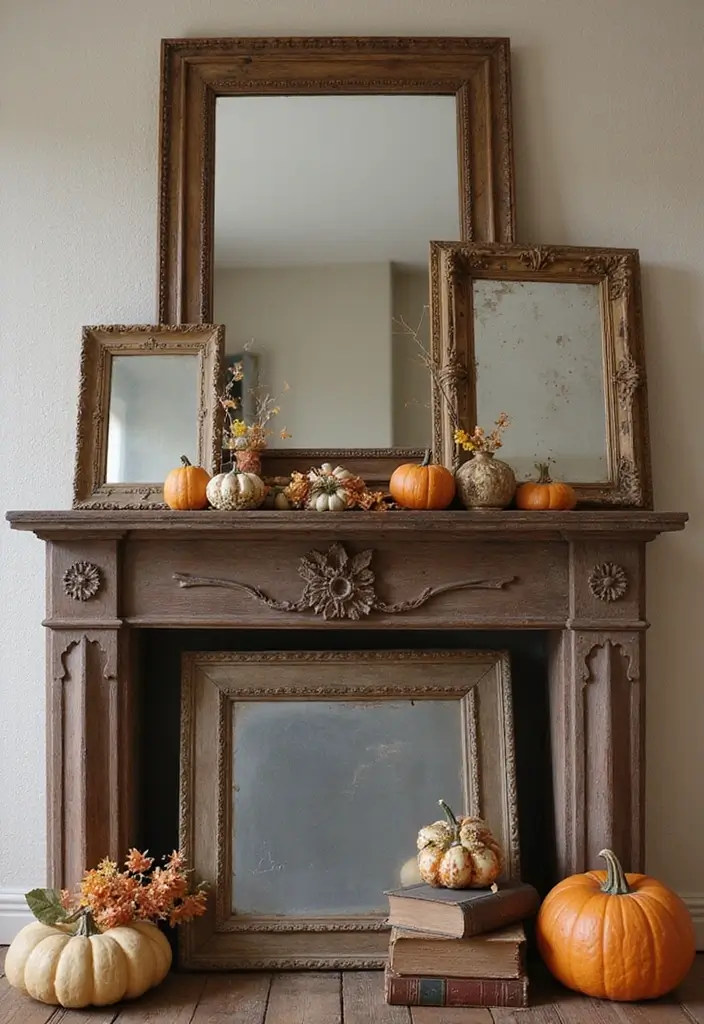 28 Mirror Wall Decor Ideas Using Multiple Square Pieces 10 28 Mirror Wall Decor Ideas Using Multiple Square Pieces - 10. Vintage Finds