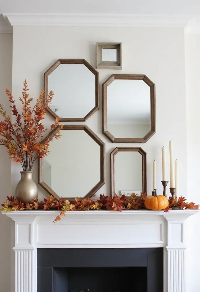28 Mirror Wall Decor Ideas Using Multiple Square Pieces 16 28 Mirror Wall Decor Ideas Using Multiple Square Pieces - 16. Octagonal Mirrors