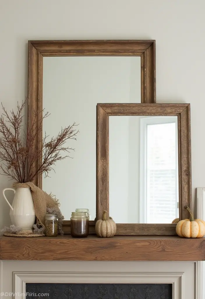 28 Mirror Wall Decor Ideas Using Multiple Square Pieces 18 28 Mirror Wall Decor Ideas Using Multiple Square Pieces - 18. Layered Textures