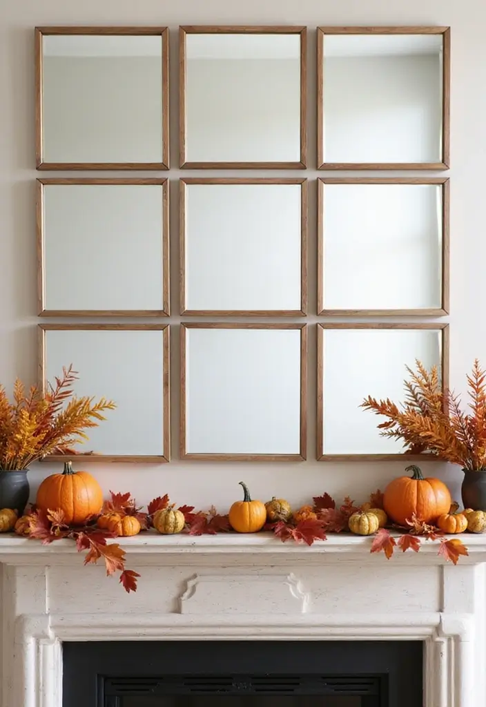 28 Mirror Wall Decor Ideas Using Multiple Square Pieces 2 28 Mirror Wall Decor Ideas Using Multiple Square Pieces - 2. Grid Arrangement