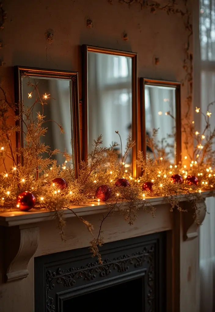 28 Mirror Wall Decor Ideas Using Multiple Square Pieces 24 28 Mirror Wall Decor Ideas Using Multiple Square Pieces - 24. Seasonal Silhouettes