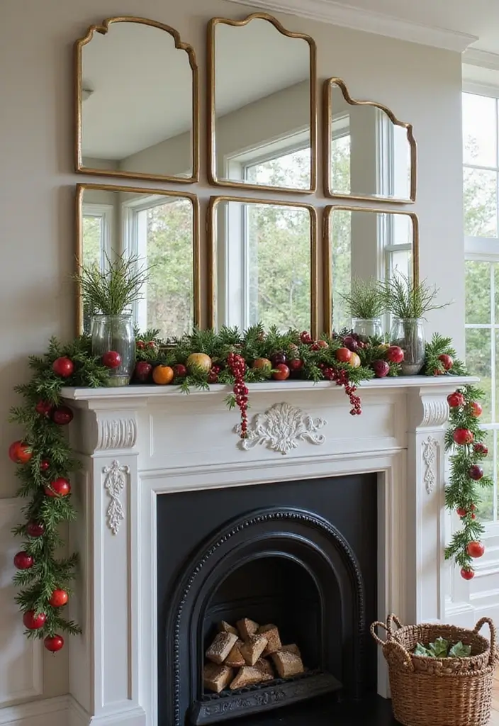 28 Mirror Wall Decor Ideas Using Multiple Square Pieces 26 28 Mirror Wall Decor Ideas Using Multiple Square Pieces - 26. Framing Nature