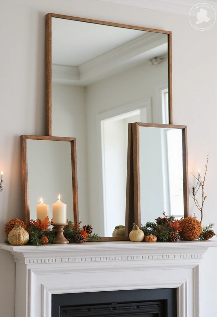 28 Mirror Wall Decor Ideas Using Multiple Square Pieces 3 28 Mirror Wall Decor Ideas Using Multiple Square Pieces - 3. Asymmetrical Artistry