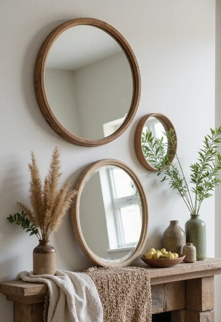28 Mirror Wall Decor Ideas Using Multiple Square Pieces 7 28 Mirror Wall Decor Ideas Using Multiple Square Pieces - 7. Textured Mix