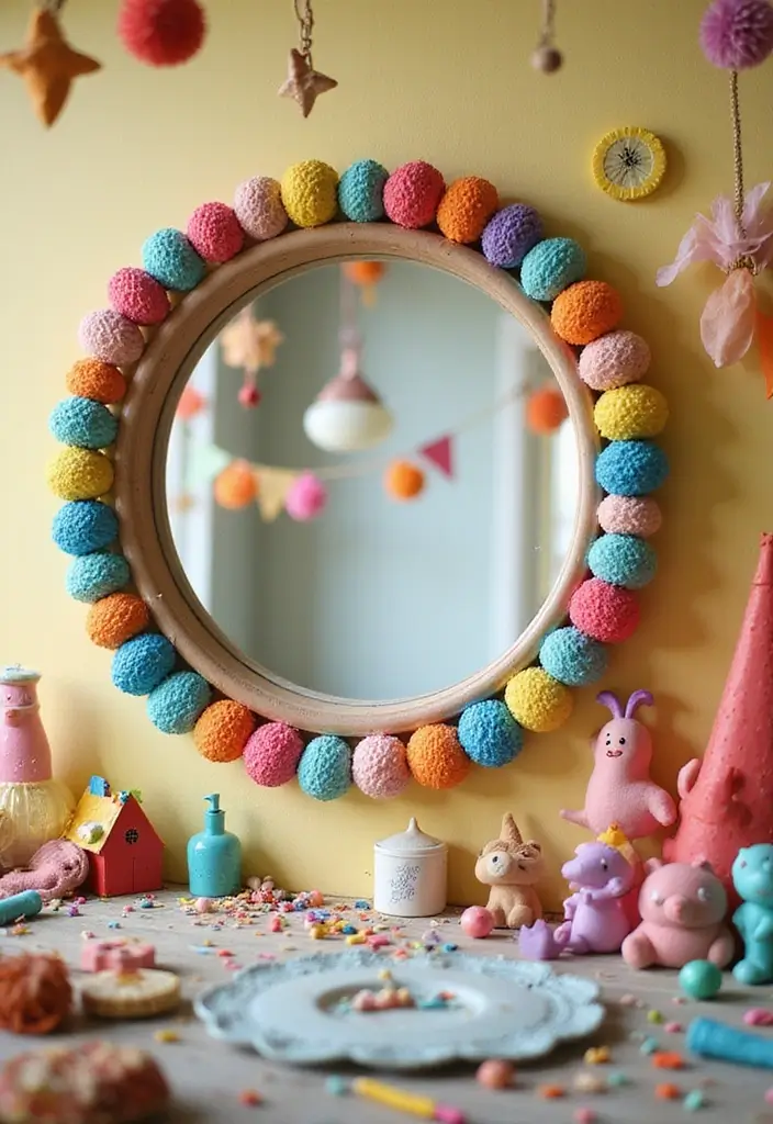 28 Mirror Wall Decor Ideas for Bohemian and Eclectic Living Spaces 20 28 Mirror Wall Decor Ideas for Bohemian and Eclectic Living Spaces - 20. Beaded Round Mirror